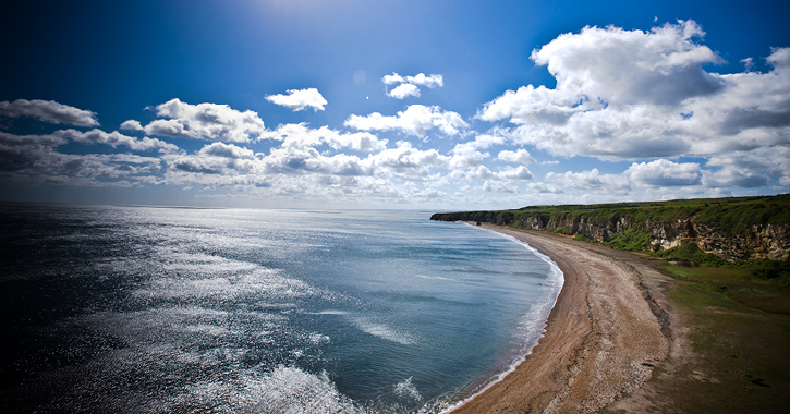 The blast beach at Seaham, Durham Heritage Coast